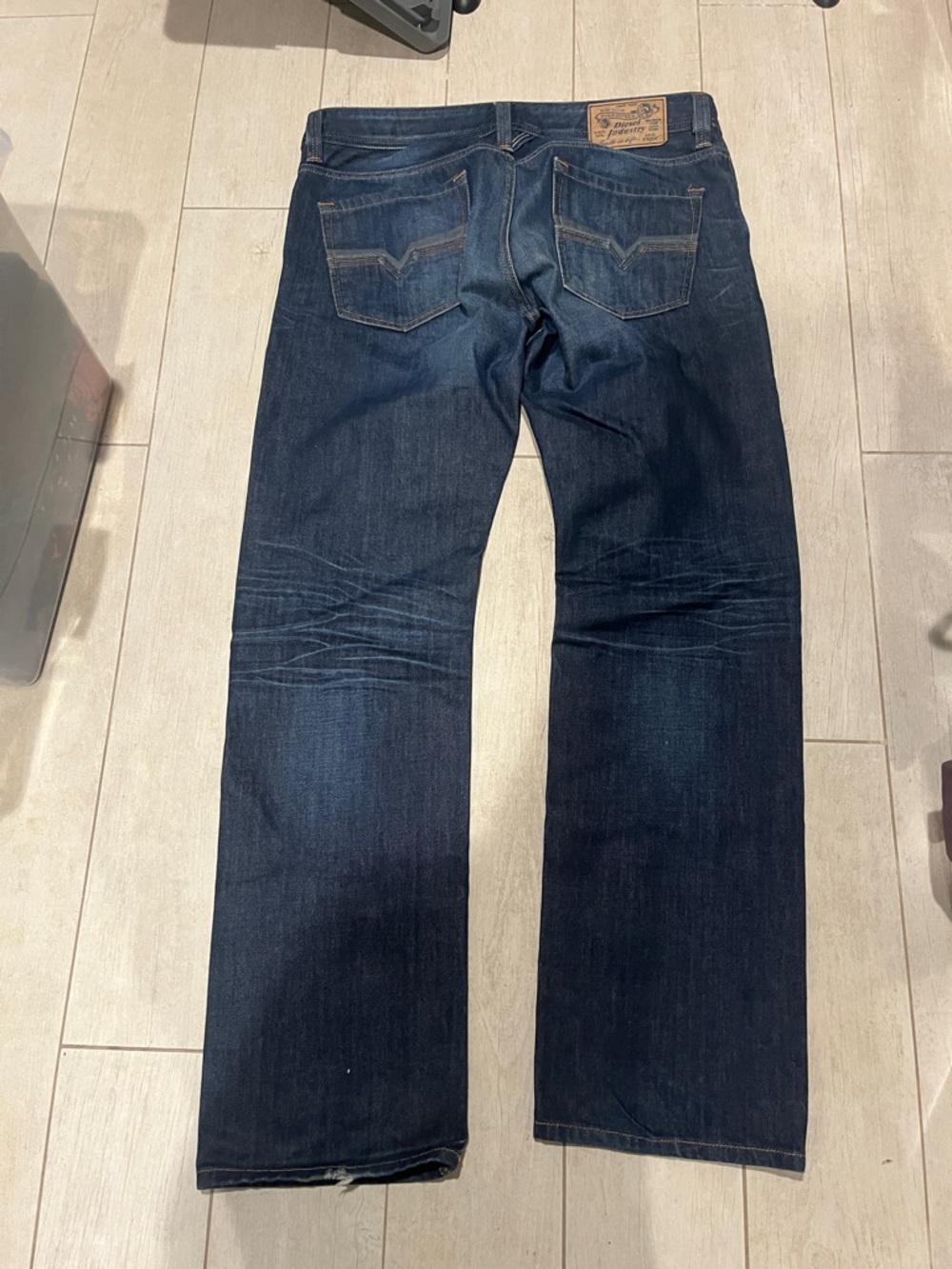 Diesel Men's Dark Indigo Straight Jeans